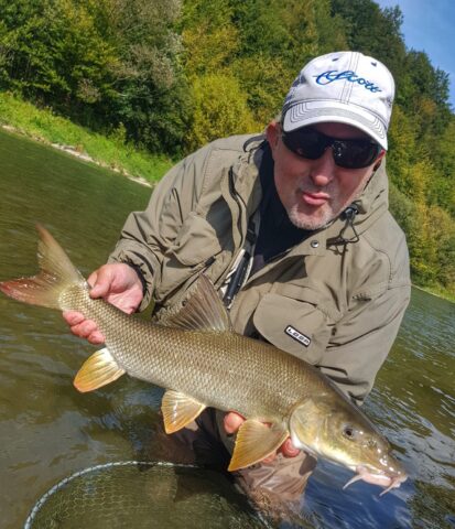 Loop equipement fishing for barbel. Poprad River - Poland