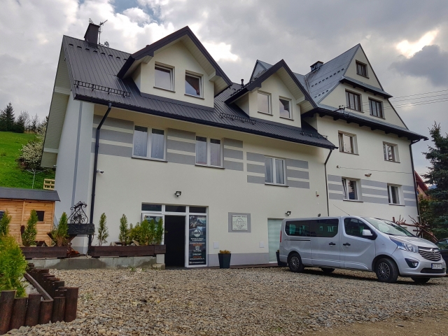 Outside lodge you can make barbecue, and relax after fishing in Poland