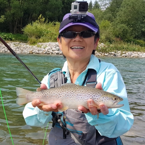 Bialka Tatrzańska River and nice Brown Trout.