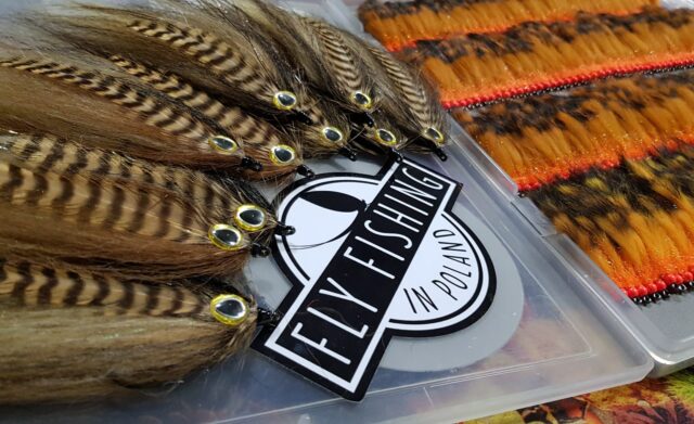 Streamers set, trout, Danube Salmon,Orange streamers for trout, brown streamer for Hucho-hucho