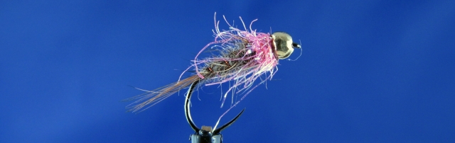 Small trout Nymph Akita Hook, Hare's mask dubbing, Hends spectra dubbing, gold tungsten bead