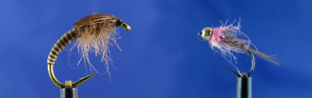 Nice nymphs for fishing, trout, grayling fishing, no kill fishing