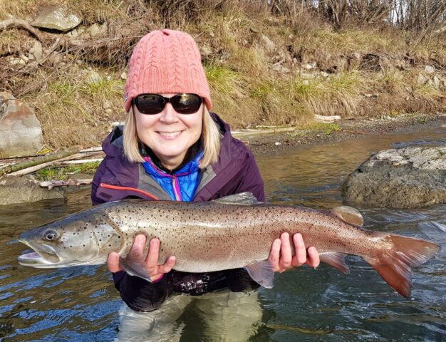 Winter fishing for danube salmon east Europe fly fishing adventure