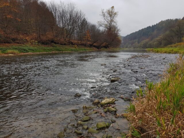 Close to Slovakia border - great fishing pool in the river.