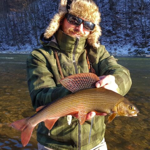Winter fishing for Grayling - small nymphs & dry fly