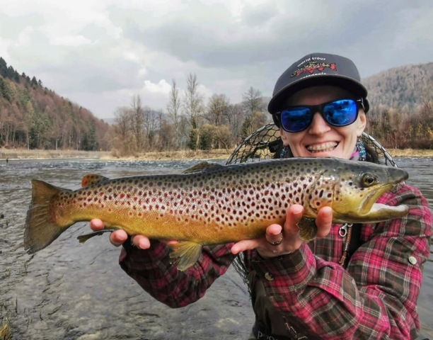 Aga i pstrąg z OS Dunajec